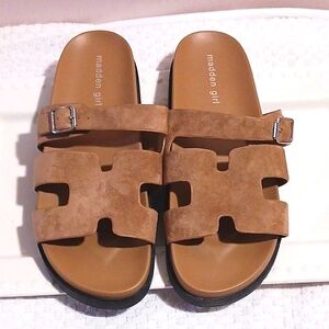 New Madden Girl ⚜️ Darlaa Ultra Suede Designer Look Slide 9.5